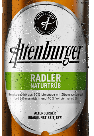 Etikett Altenburger Radler Naturtrüb
